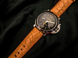 ORANGE PYTHON LEATHER STRAP - Lac Crado 