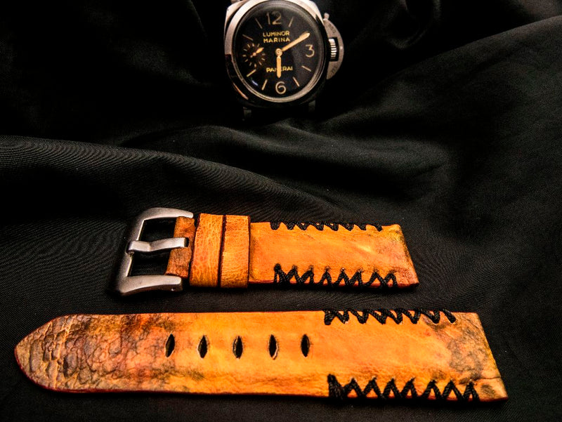 ORANGE TOAD LEATHER STRAP