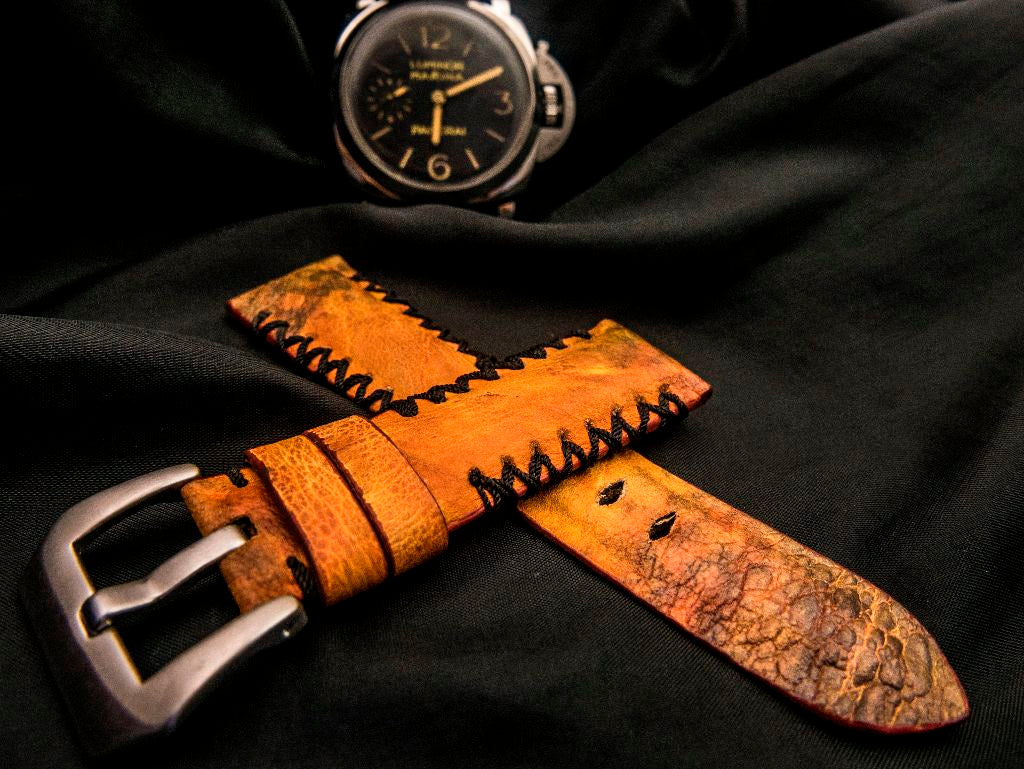 ORANGE TOAD LEATHER STRAP