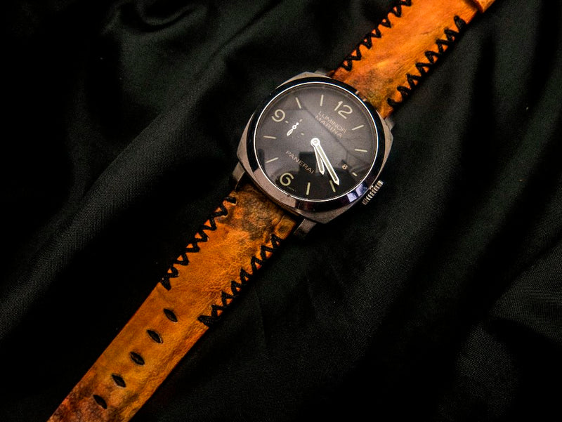 ORANGE TOAD LEATHER STRAP