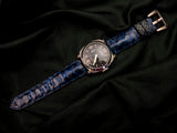 BLUE PYTHON LEATHER STRAP - Lac Crado 