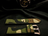 CAMO DENIM LEATHER STRAP - Lac Crado 