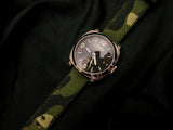 CAMO DENIM LEATHER STRAP - Lac Crado 