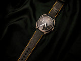 BLACK DENIM LEATHER STRAP - Lac Crado 