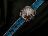 BLUE DENIM LEATHER STRAP - Lac Crado 