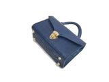 BLUE HANDMADE GENUINE CROCODILE BAG