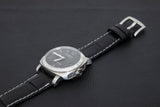 BLACK CROCODILE BELLY LEATHER STRAP - Lac Crado 