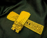 YELLOW LIZARD LEATHER STRAP
