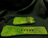 GREEN LIZARD LEATHER STRAP