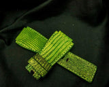 GREEN LIZARD LEATHER STRAP
