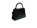 BLACK HANDMADE GENUINE PYTHON BAG