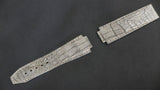 GREY CROCODILE BELLY LEATHER STRAP